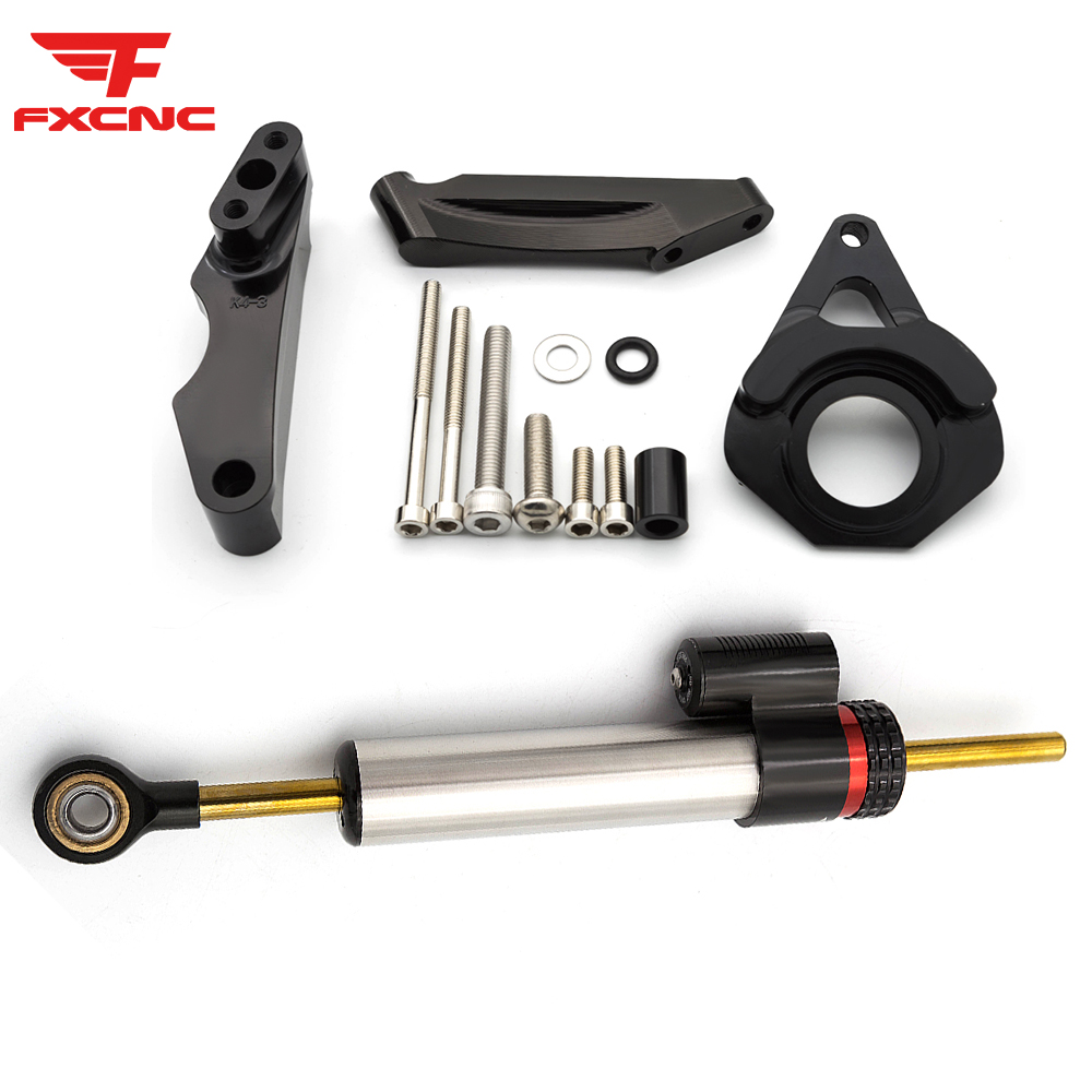 Steering Damper Stabilizer Kit Cnc - Für Suzuki GSXR600 750 K4 2001-2005