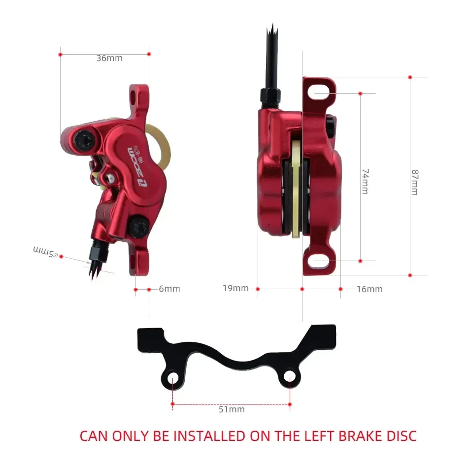 ZOOM HB-876E 4-Kolben-Scheibe, – Zoom Hydraulic Brake 4 Piston E-Scooter Bewertung und Preis