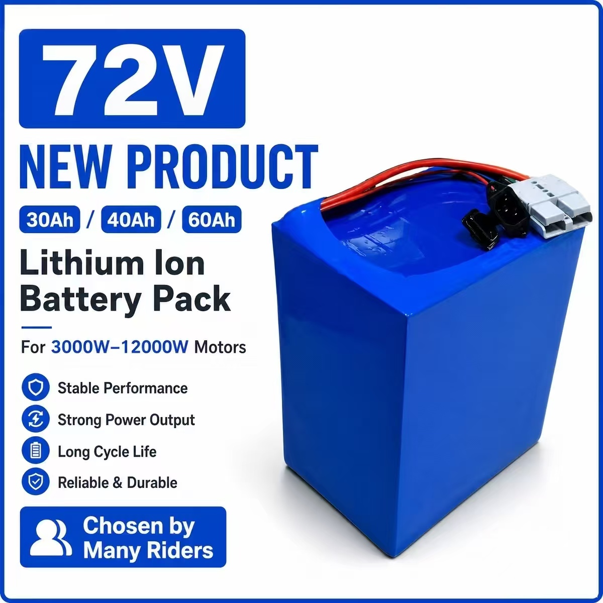 72V 30Ah 40AH 60Ah Lithium-Ion – 72V 30Ah Lifepo4 Battery Pack Bewertung und Preis